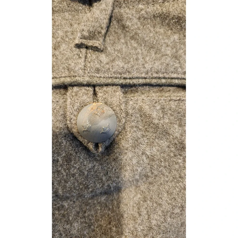 Vintage Swedish Military 1960 Wool Cargo Pants Grey Brown 29x27 M58 Vietnam Era‎
